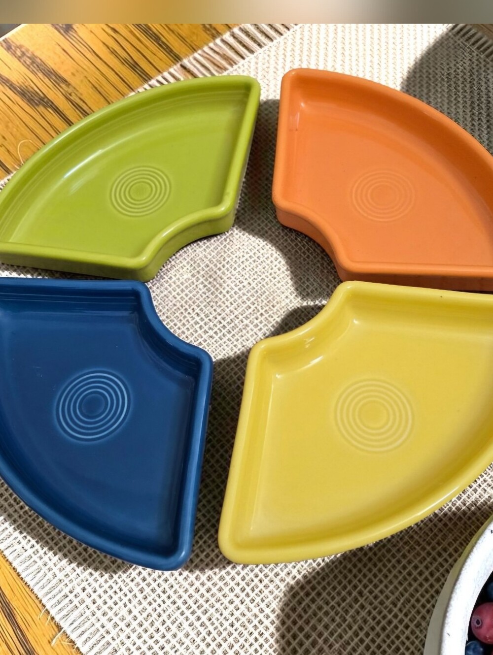 Fiestaware Vibrant Omni Tray Set Without Dip Bowl Relish Dish Trinket Ring Bowl